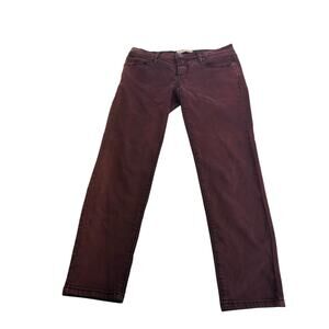 free people Red Burgundy Faded skinny stretch jeans Size 26